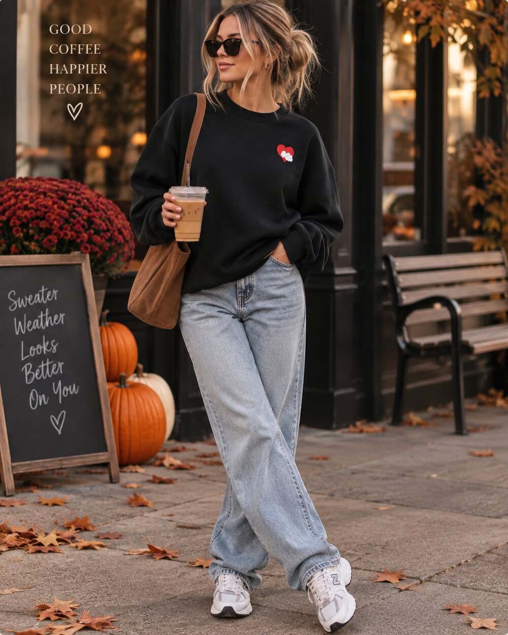 Strawberry Sky Black Sweatshirt with Red Heart and Dice Print Plus Size 2XL